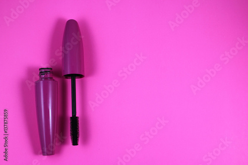 bright background with cosmetics