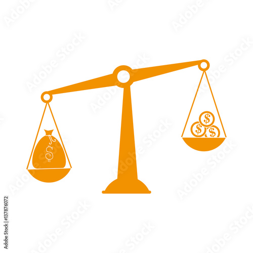 money in balance icon vector illustration design