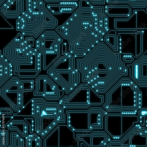 Photos Seamless  pattern  of electronic high tech  pattern