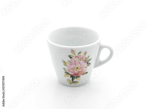 coffee cup on white