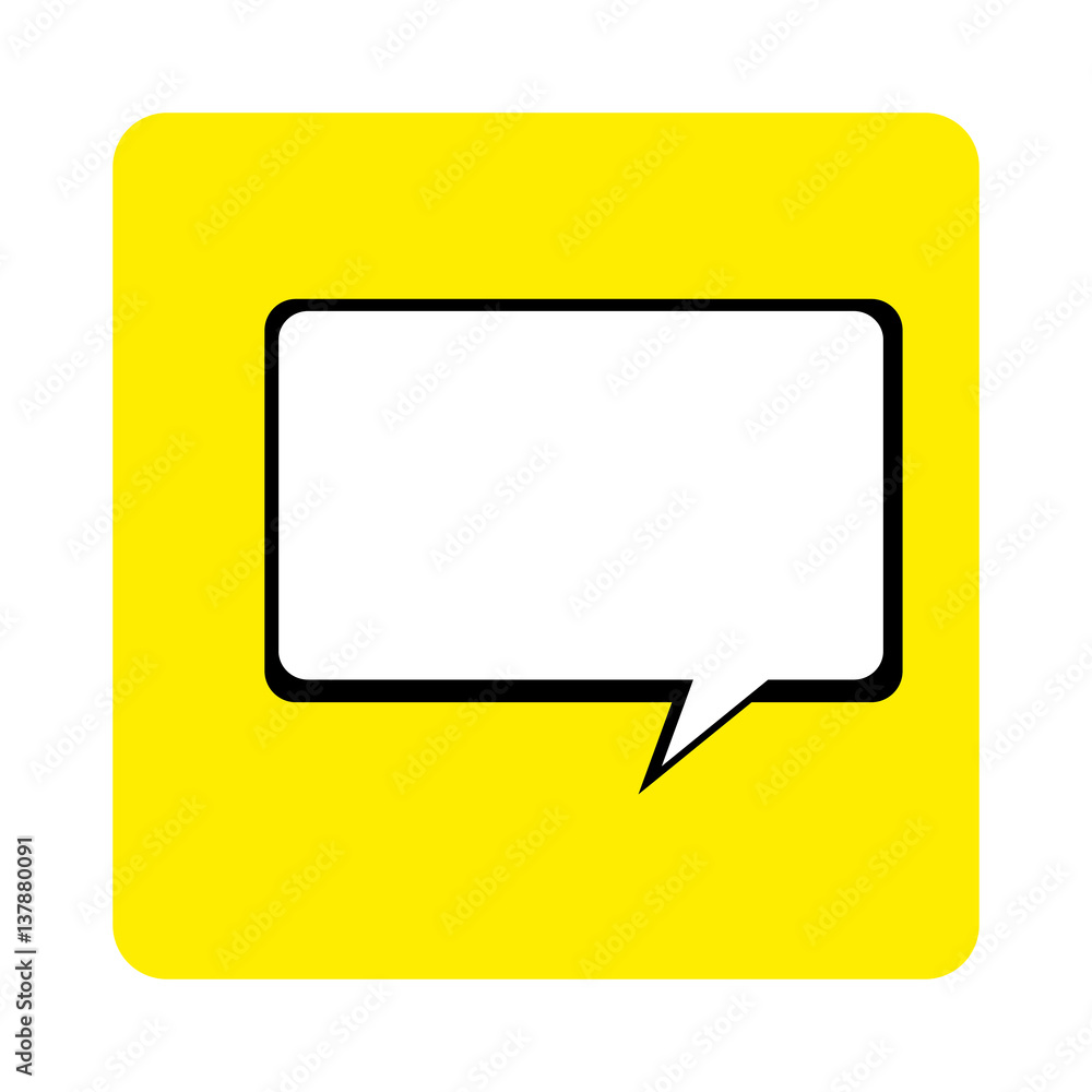 Naklejka premium speech bubble message isolated icon vector illustration design