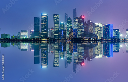 Shanghai skyline in China. © fanjianhua