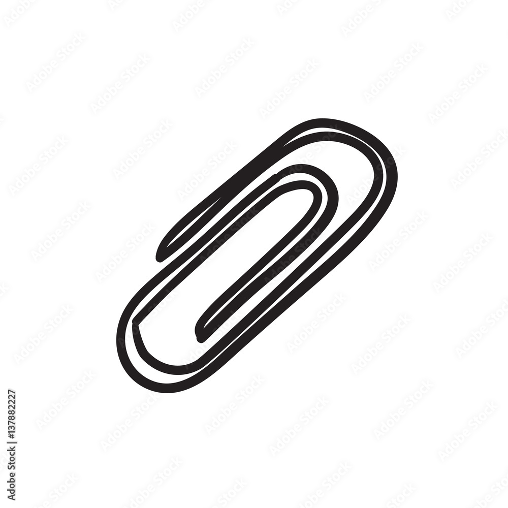 Clip sketch icon. Clip sketch icon.