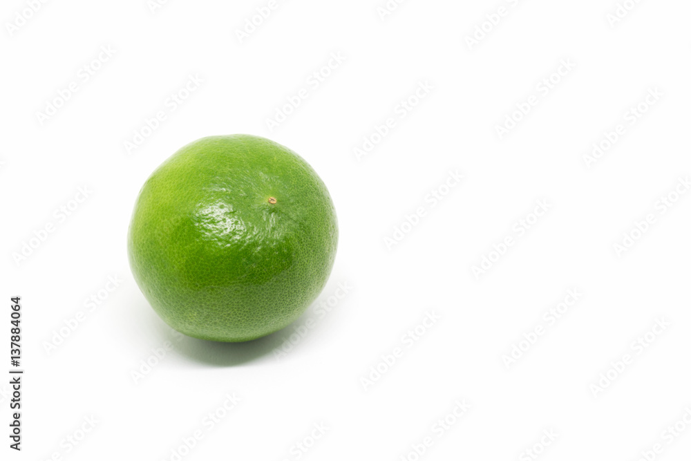 lemon, green lemon isolated on white background lemon, green lemon isolated on white background