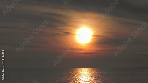 red rubber ball in sky