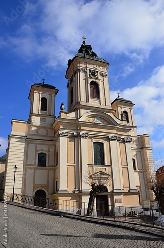 The church of the Assumption of Virgin Mary in Banska Stiavnica, central Slovakia.