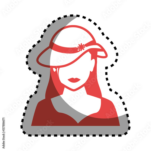businesswoman character avatar icon vector illustration design
