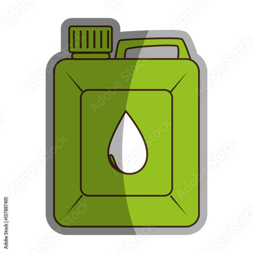 green gallon isolated icon vector illustration design