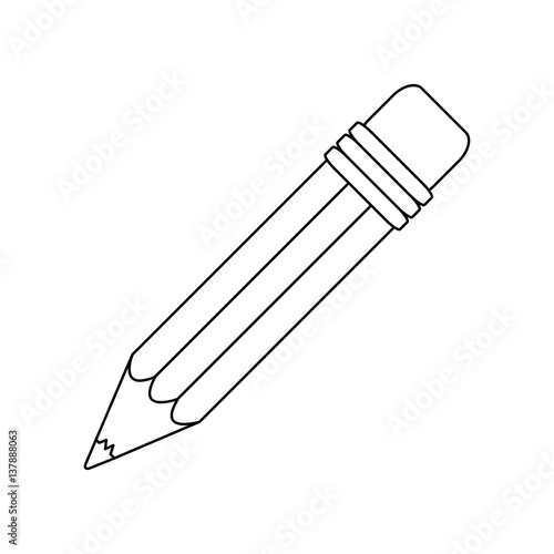 conotur pencil icon stock image, vector illustration design