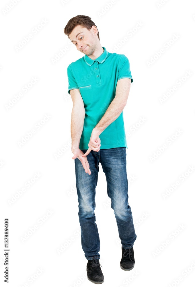 man hesitates man hesitates
