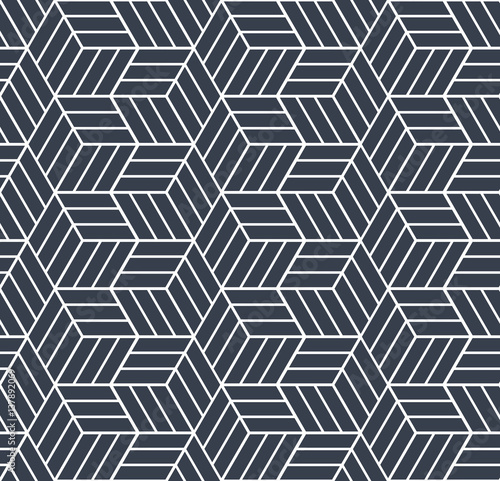 Seamless op art pattern. 3D illusion.