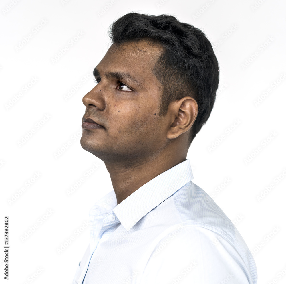 Man Thoughtful Studio Portrait Concept Man Thoughtful Studio Portrait Concept