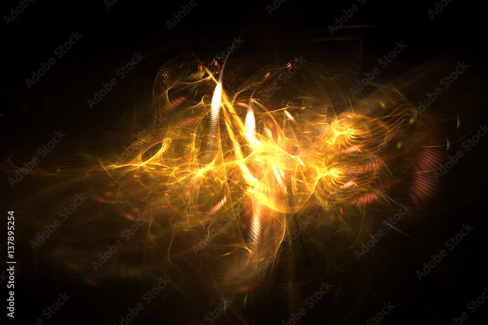 3D rendering abstract fractal light background 3D rendering abstract fractal light background