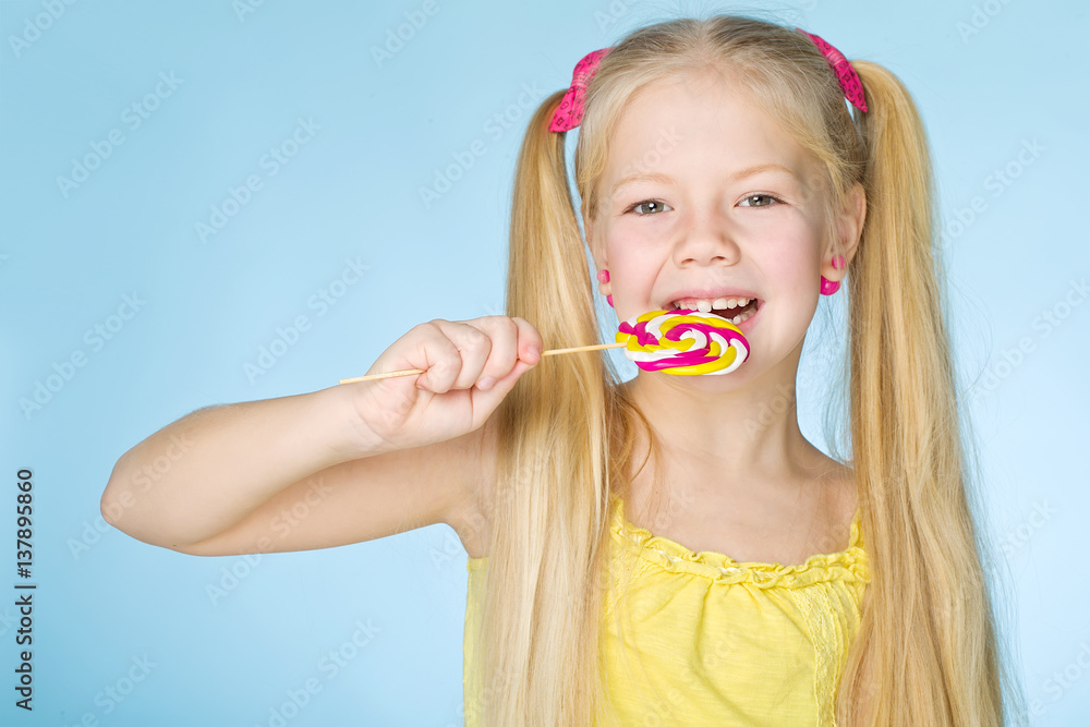 Child with candy Child with candy