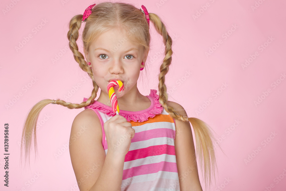 Child with candy Child with candy
