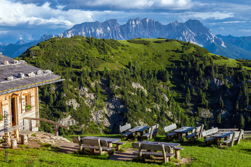 Amazing mountain landscape in Dolomite Alps