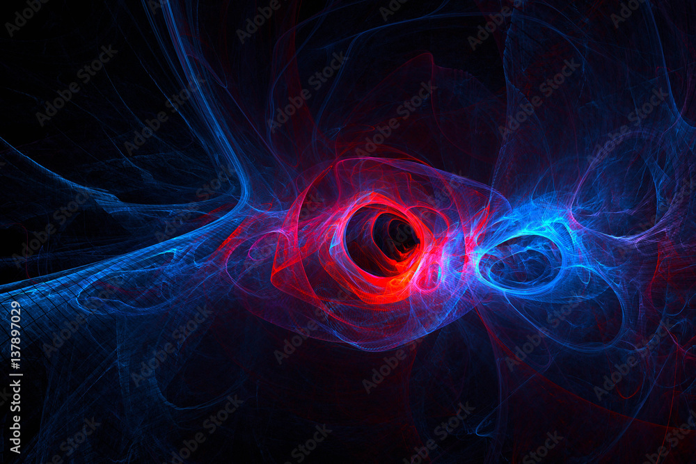 3D rendering abstract fractal light background 3D rendering abstract fractal light background