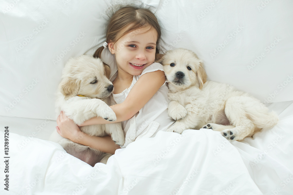 Child and dog Child and dog