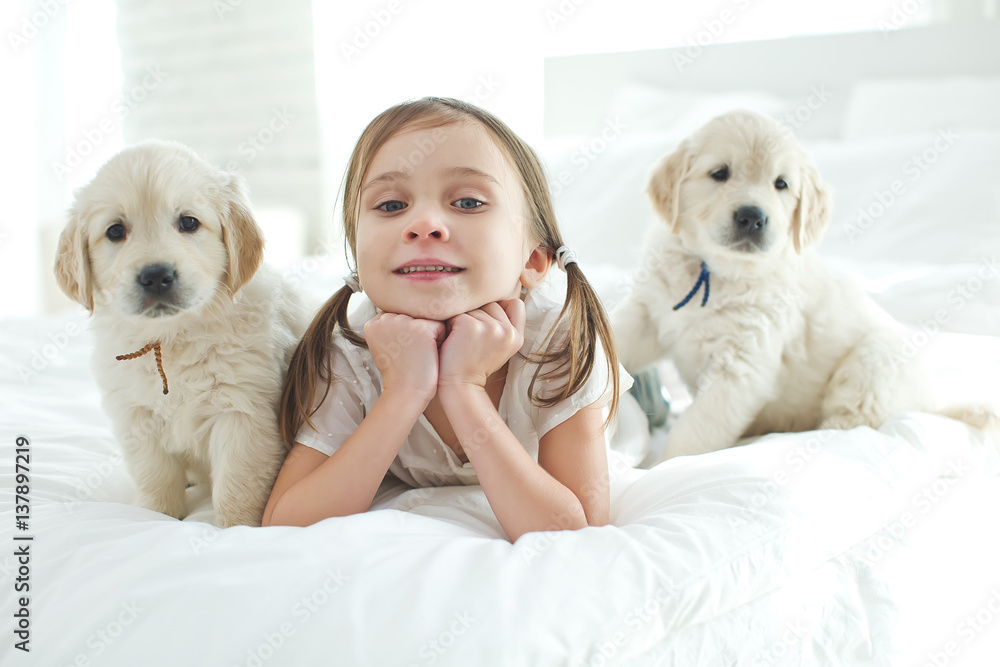Child and dog Child and dog