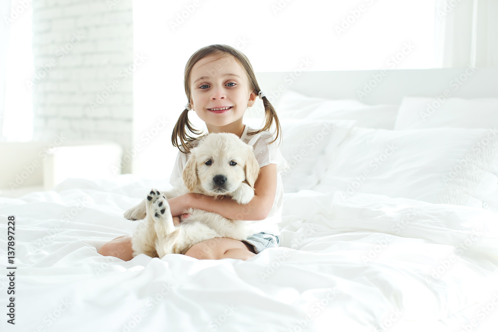 Child and dog Child and dog