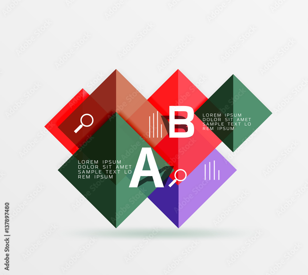 Geometric square and triangle template Geometric square and triangle template