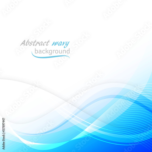 Abstract wavy background. Vector illustration.
