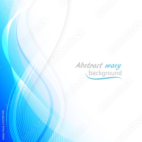 Abstract wavy background. Vector illustration.
