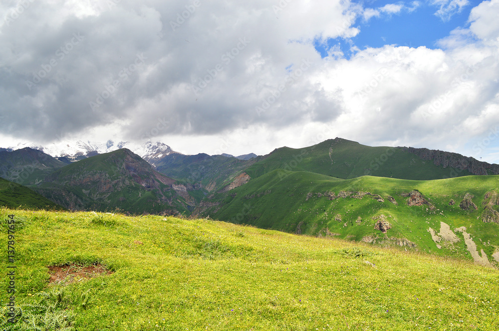 the majestic splendor of the Caucasus mountains