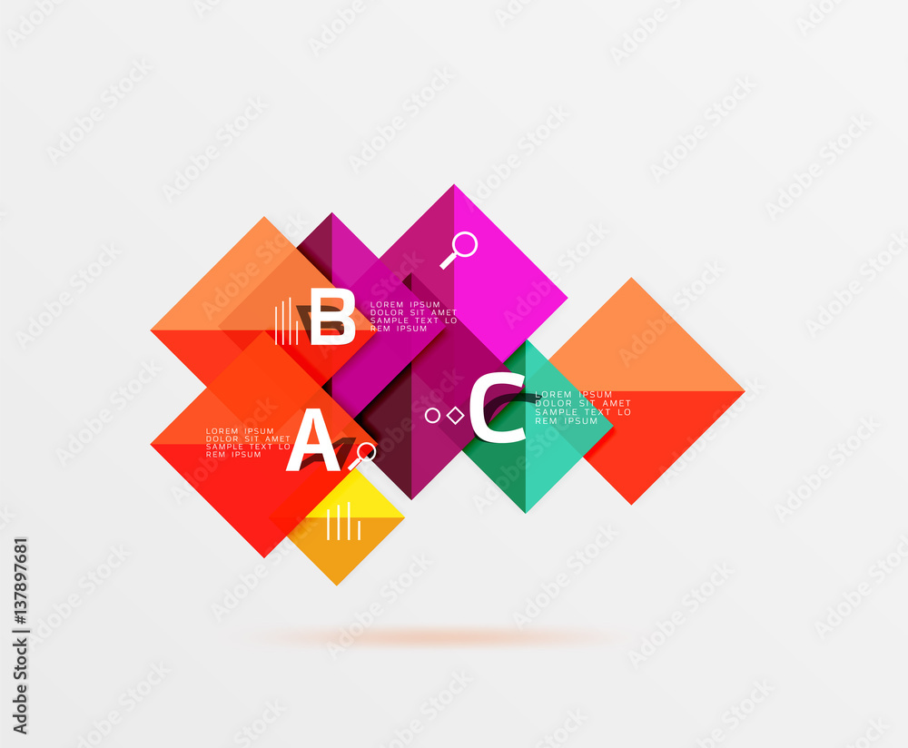 Geometric square and triangle template Geometric square and triangle template