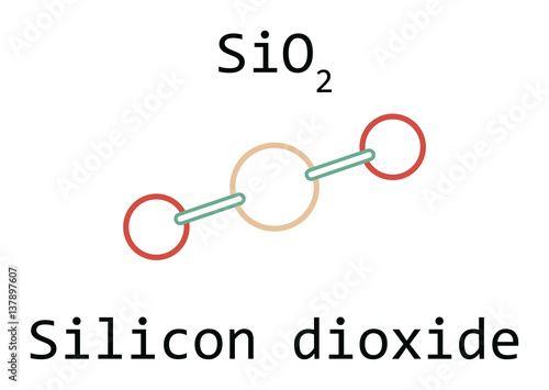 molecule SiO2 Silicon dioxide