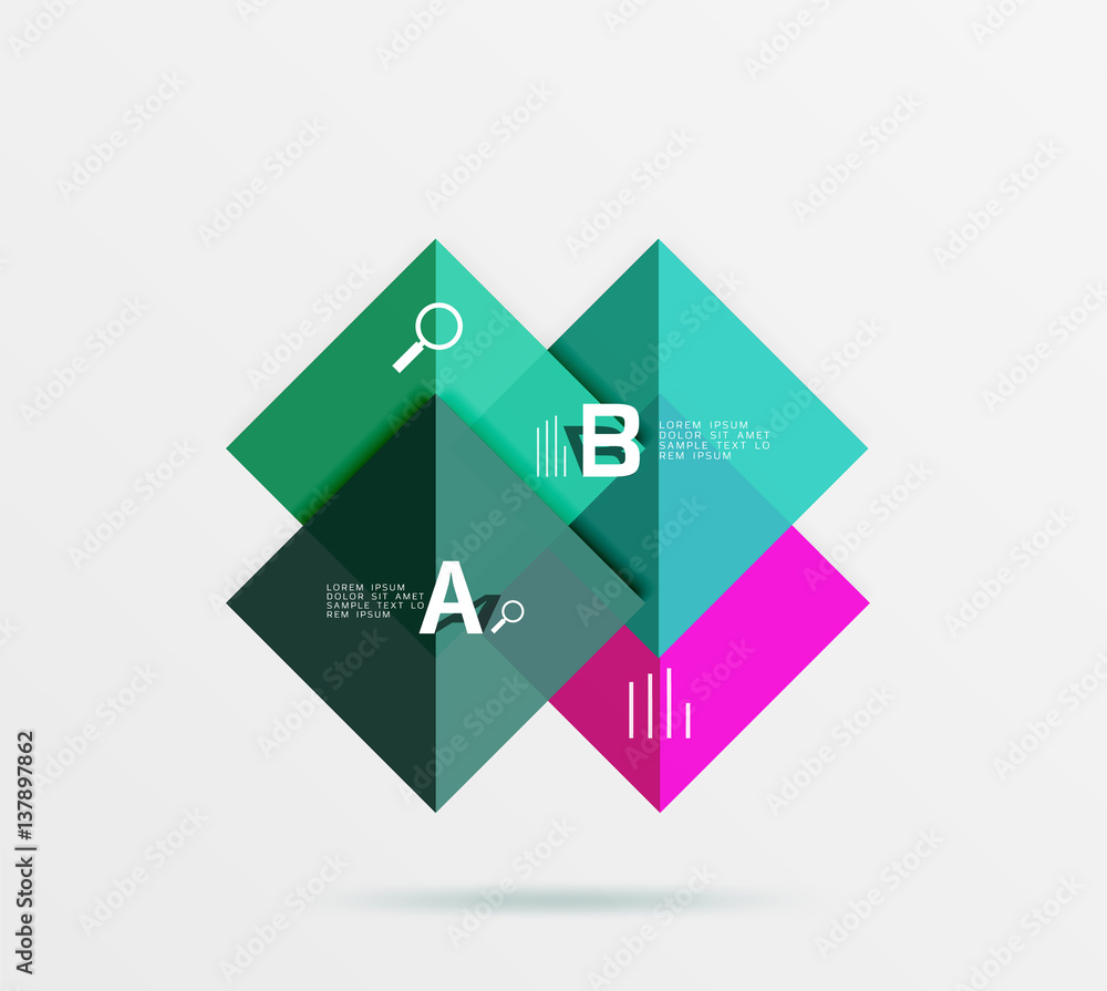 Geometric square and triangle template Geometric square and triangle template