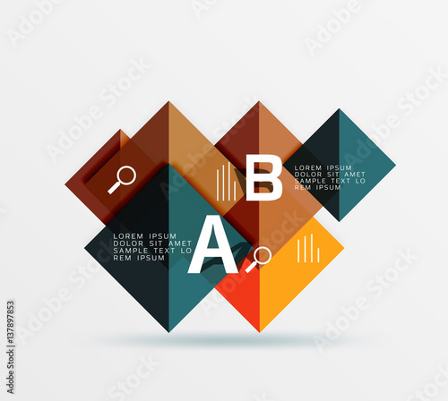 Free Download Geometric square and triangle template - GFXLoad