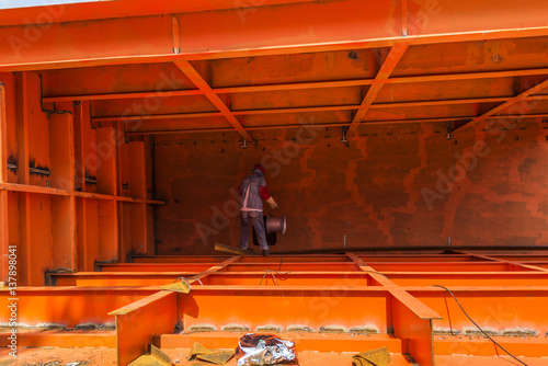 construction worker on construction site