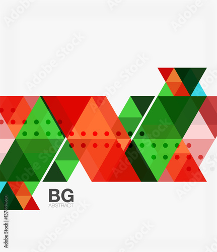 Vector abstract colorful triangle repetition