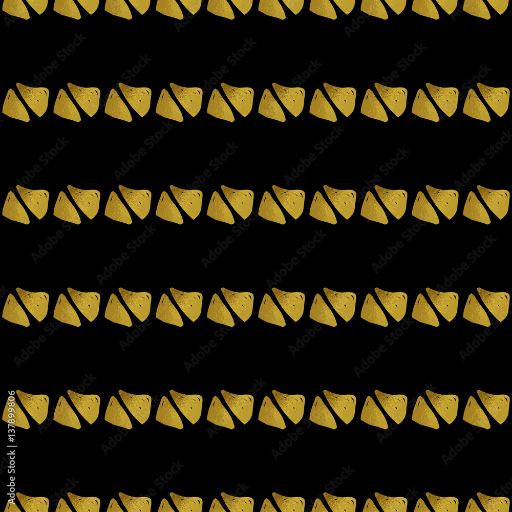 Geometric black and gold seamless pattern Geometric black and gold seamless pattern