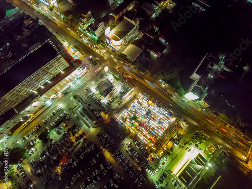 Downtown Transportation Aerial View © Framenism