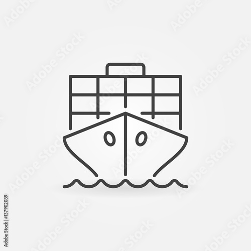 cargo ship outline