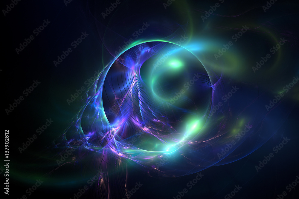 3D rendering abstract fractal light background 3D rendering abstract fractal light background