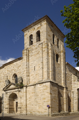 San Pedro church and Fray Diego de Deza square, Zamora, Spain