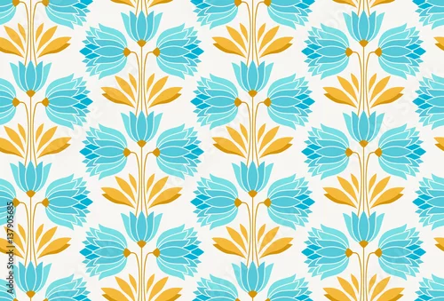 Tapety bezszwowy kwiecisty rocznika wzór