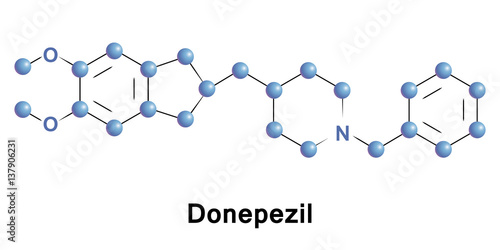 Donepezil is a medication used in the palliative treatment of Alzheimer s disease. It is used to improve cognition and behavior, but does not slow the progression of or cure the disease