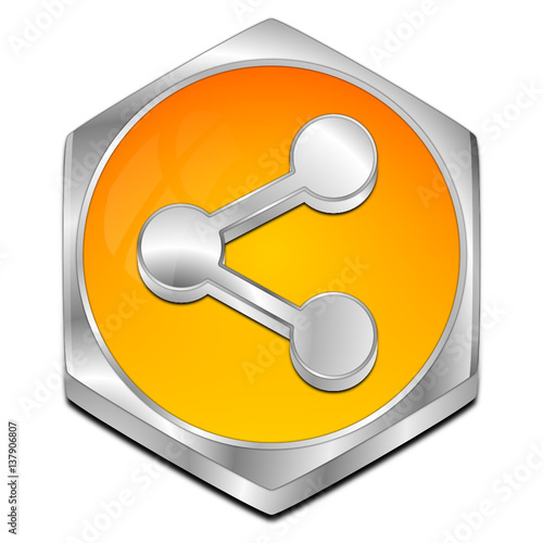 Share Button - 3D illustration