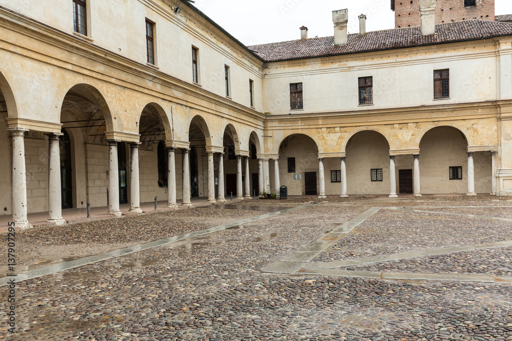 Palazzo Ducale on Piazza Castello in Mantua - Italy