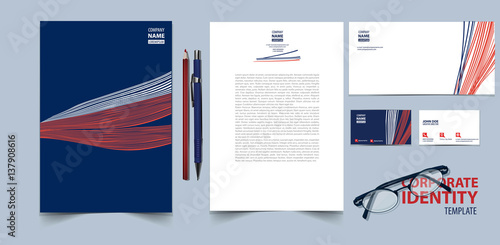Corporate identity template set.