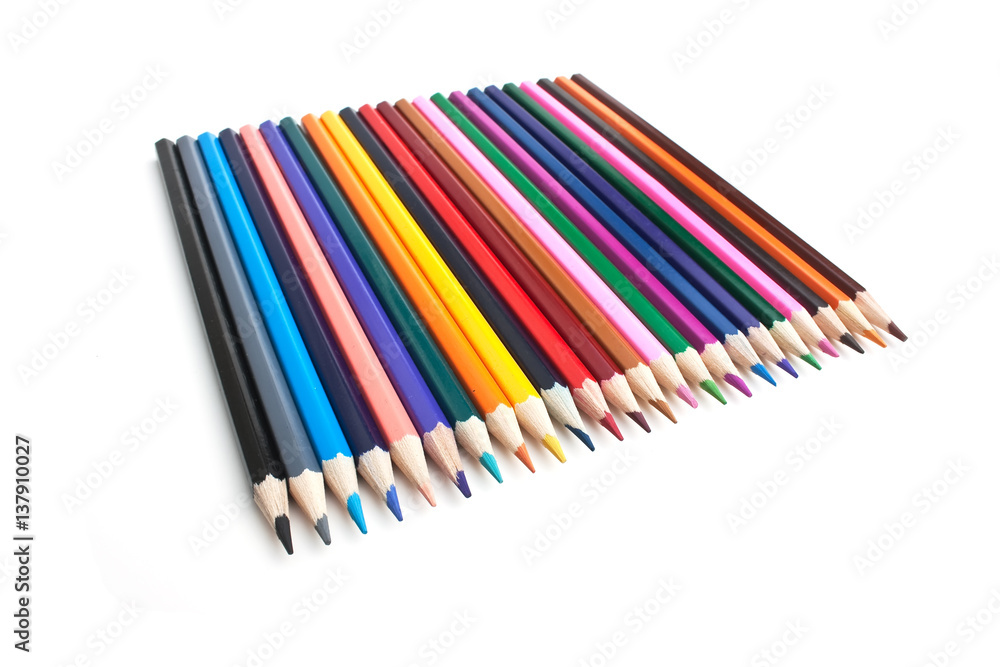 Naklejka premium colored pencils