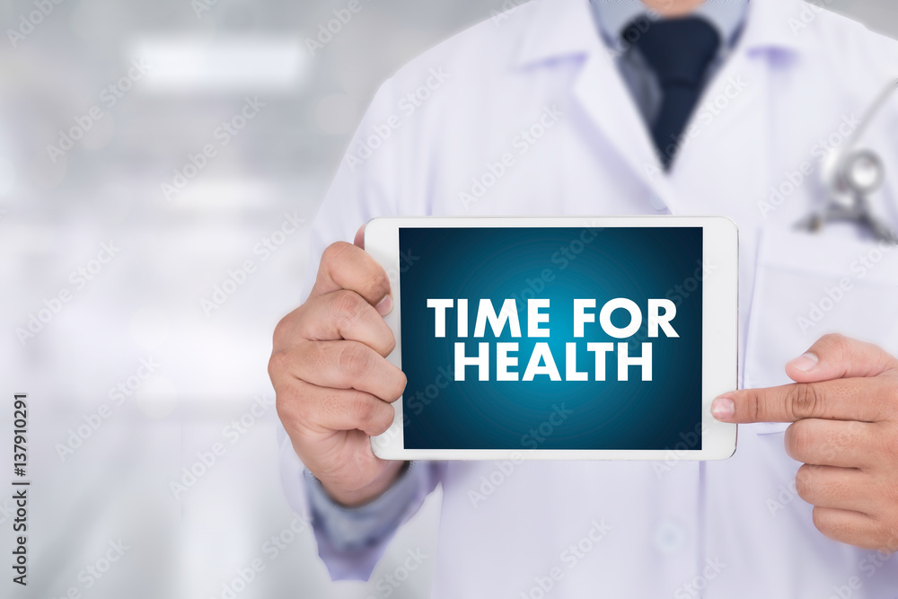 TIME FOR HEALTH Fresh healthy medicine, health and hospital TIME FOR HEALTH Fresh healthy medicine, health and hospital