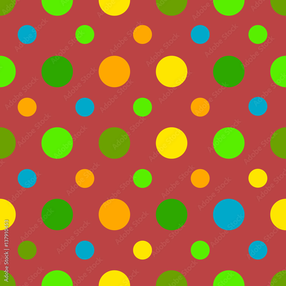 Polka dots seamless pattern. Vector illustration Polka dots seamless pattern. Vector illustration