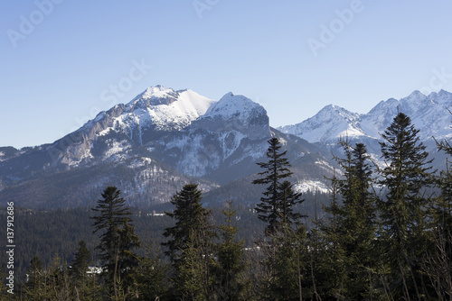 Beautiful landscape in Tatra mountains