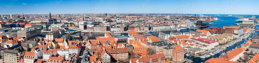 Stadtpanorama von Kopenhagen 