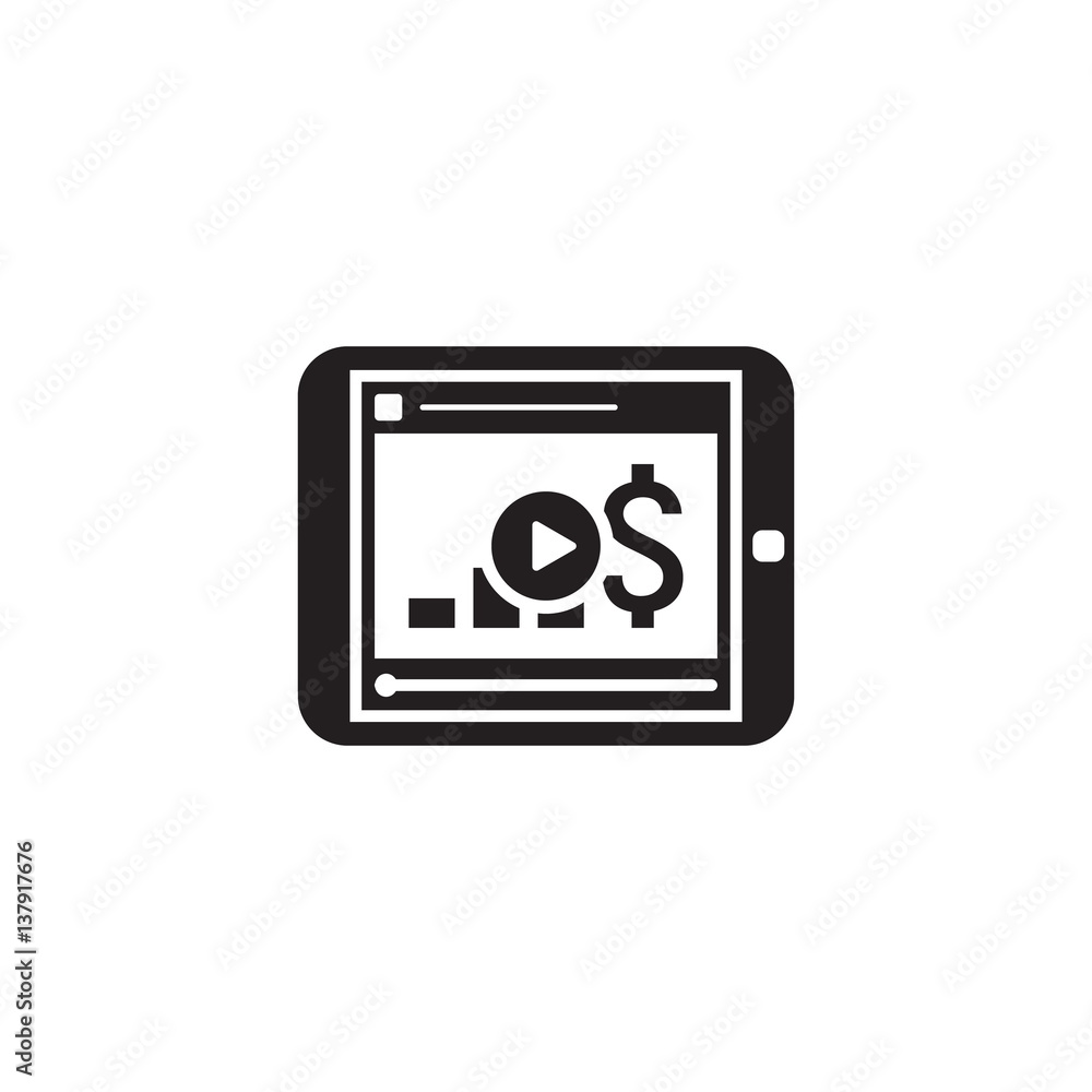 Video Lessons Icon. Business Concept. Flat Design. Video Lessons Icon. Business Concept. Flat Design.